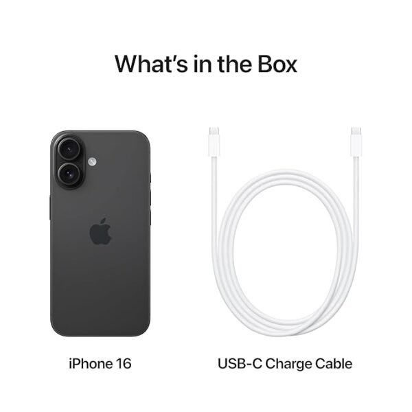 iPhone 16 128 GB: 5G Mobile Phone with Camera Control, A18 Chip and a Big Boost in Battery Life. Works with AirPods; Black - Image 5