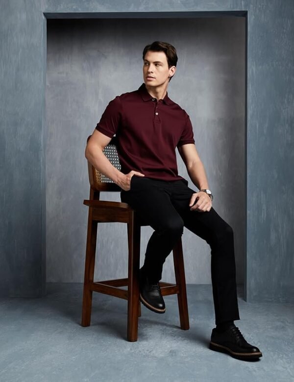 Symbol Premium Men's Solid Super Soft Classic Polo T-Shirt: Regular Fit - Image 5