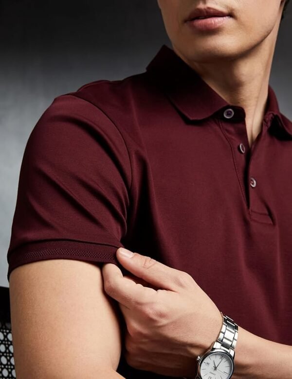 Symbol Premium Men's Solid Super Soft Classic Polo T-Shirt: Regular Fit - Image 3