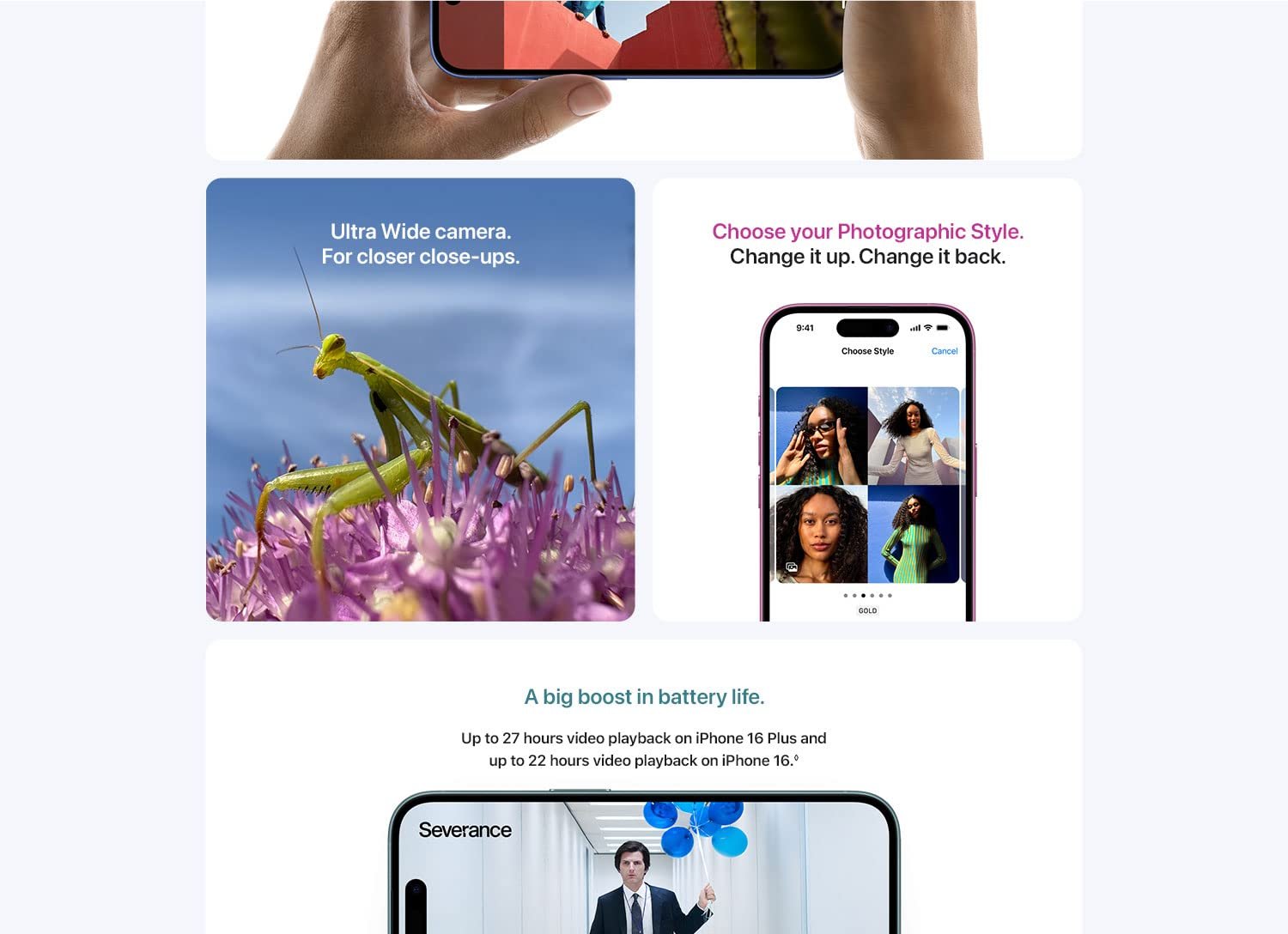 iPhone 16 128 GB: 5G Mobile Phone with Camera Control, A18 Chip and a Big Boost in Battery Life. Works with AirPods; Black - Image 9