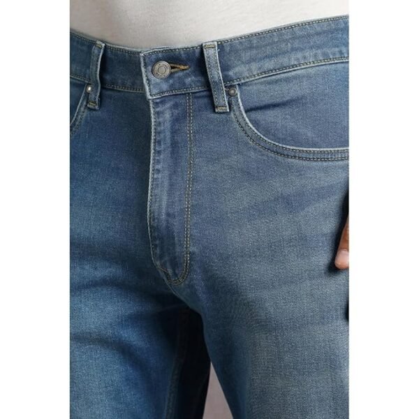 Louis Philippe Men's Durable & All Day Comfort Regular fit Denim - Image 4